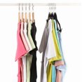 thumbnail image 5 of Perchas De Terciopelo Para Pantalones Y Faldas Con Clips - Paquete De 30 Juego De Perchas Negras Para Ropa Para Mujer Con Clip Para Pantalón, Traje, Camisa, Abrigo, Vestido, Premium, Antideslizante, R, 5 of 5