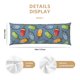 thumbnail image 3 of Fotbe Fruit Ice Cream Funda para Almohada Corporal con Diseño, Funda de Microfibra Ultrasuave de 20x54 Pulgadas, Ropa de Cama Elegante, 3 of 7