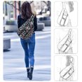 thumbnail image 7 of HAWEE Chest Crossbody Sling Bags Hiking Backpack Chest Sports Travel Daypack for Women, Black + Love Graffiti, 7 of 7