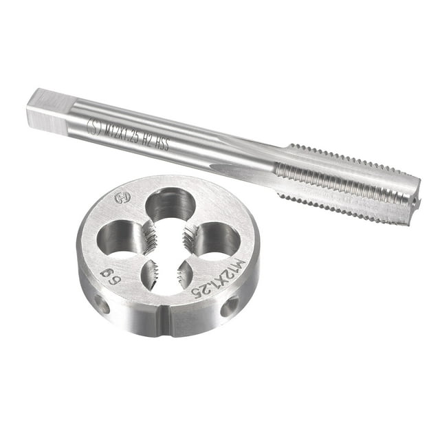 Unique Bargains Ensemble de Robinet Métrique M12 x 1.25mm avec Filetage Rond