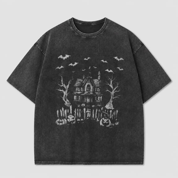 Halloween Shirts for Men and Women Cute Ghost Graphic Tees Fall Crewneck Short Sleeve Costumes Autumn Party Graphic T-Shirt
