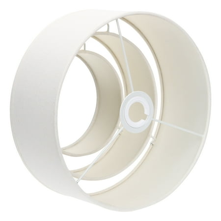 

Lampshade Decorative Light Cover 3-Tier Drum Fabric Lampshade E27/E14 Pendant Light Accessory