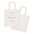 thumbnail image 2 of Floral Personalized Name Matron of Honor Wedding Cotton Canvas Tote Bag, 2 of 4