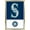 Gold Framed Version, variant on MLB Seattle Mariners - Logo 22 Wall Poster, 22.375" x 34"