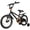 Black, variant on Hykolity Kids Bikes, 16 Inch BMX Style Boy's Bicycle Ages 4-6 Years Old, Kids Bicycle for Boys Girls with Training Wheels, Adjustable Seat, Front and Rear Fender, Black