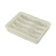 thumbnail image 3 of Organizador de cajones para cubiertos, bandeja expandible de gran capacidad para cocina Blanco, 3 of 9