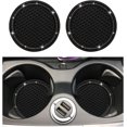 thumbnail image 1 of Yazoeia 2 PCS Bling Car Cup Coaster, 2.75 Inch Anti-Slip Anti-Scratch Cup Holder Insert Coaster, Sparkling Crystal Rhinestone Auto Cup Mat, Universal Interior Car Accessories (Black&Gray), 1 of 6