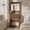 Walnut, variant on UGTOO 3-in-1 Vanity Desk with LED Lights & 2 Drawers, Space-Saving Makeup Table with Mirror, Modern Wood Dressing Table for Small Bedrooms Compact Design