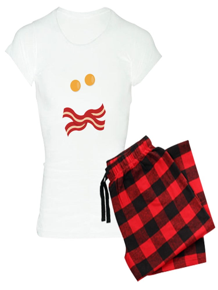 CafePress Bacon And Eggs Skull Women's Light Pajamas