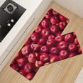 thumbnail image 6 of Red Apple Kitchen Floor Mat Rugs Set 2 Pcs Fruit Pattern Cushioned Non-Slip Waterproof Kitchen Mats Ergonomic Comfort Standing Mat for Kitchen, Floor Home, Laundry (17.3" x28" + 17.3" x 47"), 6 of 6