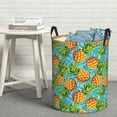 thumbnail image 7 of KLL Pineapple Waterproof Foldable Laundry Hamper Bucket with Handles for Storage Bin,Kids Room,Home Organizer (Medium ), 7 of 7