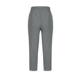 thumbnail image 6 of Capri Pants for Women 2026 Summer Elastic Waist Drawstring Straight Leg Casual Cropped Cotton Linen Pants with Pockets, 6 of 6