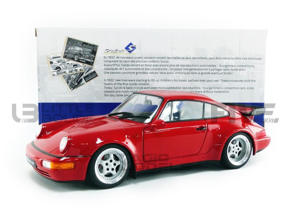 Toys Hobbies Diecast Toy Vehicles 1 18 1990 Porsche 964 Carrera Turbo 3 6 Indian Red Solido