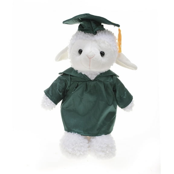Made by Aliens Personalized Sheep Stuffed Animal Plush Toy – Perfect Gift for Graduation Name or Your School Logo on Gown, Best for Any Grad School Kids 12 Inches