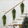 thumbnail image 7 of 2 Pcs Christmas Teardrop Swag, 30" Artificial Faux Pine Needles Teardrop Door Swag, Christmas Norfolk Greenery Teardrop Wreath for Xmas Holiday Door Table Mantle Fireplace Indoor Outdoor Decor, 7 of 7