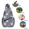 thumbnail image 5 of Sling Bag for Men, Cute French Bulldog Funny Happy Fanny Pack Crossbody Bags Shoulder Chest Bag, Small Gym Bag Anti Theft Crossbody Backpack Daypack for Travel Sports Running Hiking, 5 of 7