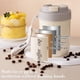 thumbnail image 4 of Taza de café aislante de acero inoxidable con tapa - vaso de viaje de 14 oz, acero inoxidable 316, impermeable, pantalla de temperatura, beige o gris, 4 of 6