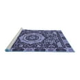 thumbnail image 2 of Ahgly Company Machine Washable Indoor Rectangle Abstract Blue Modern Area Rugs, 3' x 5', 2 of 4