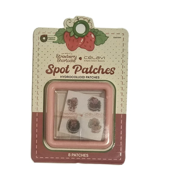 Celavi X Strawberry Shortcake Spot Hydrocolloid Patches with Case