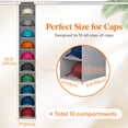 thumbnail image 2 of Lifewit 10 Compartments Hat Organizer for Baseball Caps, 1 Pack Hat Rack Hanging Storage Organizer, Non-Woven Fabric Display Shelf Holds Up to 40 Hats, Cap Holder Hanger for Closet, Bedroom, Grey, 2 of 7