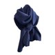 thumbnail image 1 of Qarigey Lujosa bufanda plisada de un solo color para mujer, elegante, versátil, suave y cómoda Accesorios de disfraces azul oscuro, 1 of 6