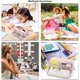 thumbnail image 5 of Estuche Escolar para Niños y Niñas, Estuche Escolar de Gran Capacidad con 3 Compartimentos, Estuche Escolar Organizador de Papelería para Bolígrafos, Neceser de Maquillaje para Hombres y Mujeres, Rosa JM, 5 of 5