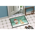 thumbnail image 4 of Carolines Treasures CK2076MAT Brown Staffie Snowman Christmas Door Mat Indoor Rug or Outdoor Welcome Mat 18x27 Doormat, 4 of 4