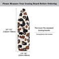 thumbnail image 3 of HELLHERO Non-Slip Ironing Board Protector Cover 3 Fasteners Soft Protector Polyester Fiber Fabric 15"x54", Daisy and Cow Print Pattern, 3 of 3