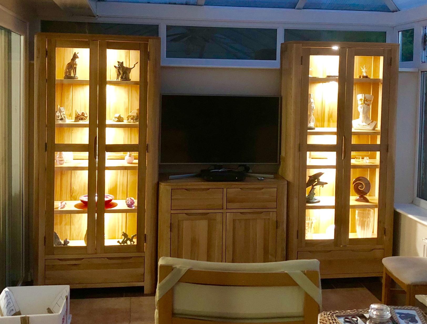 Dimmable LED Under Cabinet Lights with RF Remote Control for Home Kitchen Counter Lighting (3 Lights,Natural White)
