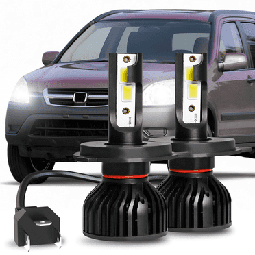 LED for Honda CRV 1997-2004 Headlight Kit H4 9003 White Bulbs High/Low Beam 300% Super Bright