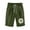 Army Green, variant on Women Bermuda Shorts Knee Length SweatShorts Trendy Floral Print Workout Short Casual Shorts Pants with Pockets