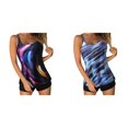 thumbnail image 1 of (2-Pack) Rinsvye Women'S High Waist Printed Tankini Swimsuit With Adjustable Straps And Removable Cups Two Piece Set For Swimwear Beach Pool Summer Outfit, 1 of 5