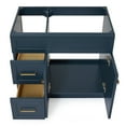 thumbnail image 6 of Ariel Hamlet 36 In. Right Offset Single Sink Base Cabinet In Midnight Blue, 6 of 9