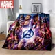 thumbnail image 5 of Manta de felpa suave de Marvel The Avengers, manta de franela para sala de estar, dormitorio, cama, sofá, funda de picnic, 5 of 5