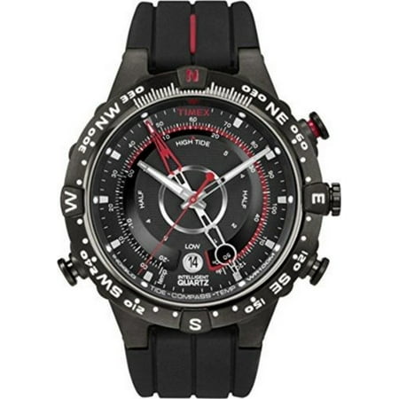 Timex T2N720 Men's Black Analog Watch With Black Dial