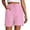 X-137Pink, variant on YMNXA Women's Summer Shorts Drawstring Elastic Waist Solid Color Wide Leg Comfortable Breathable Shorts With Pockets For Everyday Wear,Light Purple,S