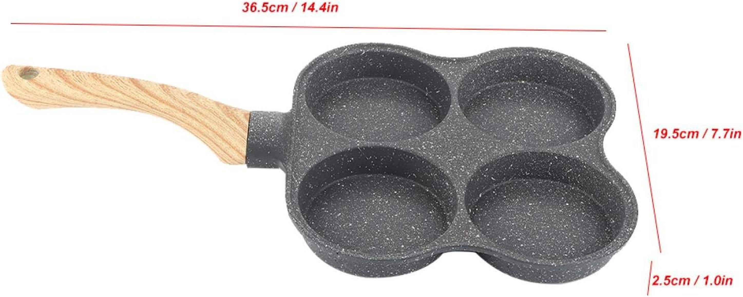 4 Hole Multi Egg Frying Pan Non Stick Omelet Burger Pancake Maker Gas Induction Cooker