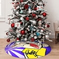 thumbnail image 7 of Lsque Sml Jeffy Print Christmas Tree Skirt, Tree Skirt with Ties or Velcro, Perfect for Holiday Decorations, Halloween, and New Year-48", 7 of 7