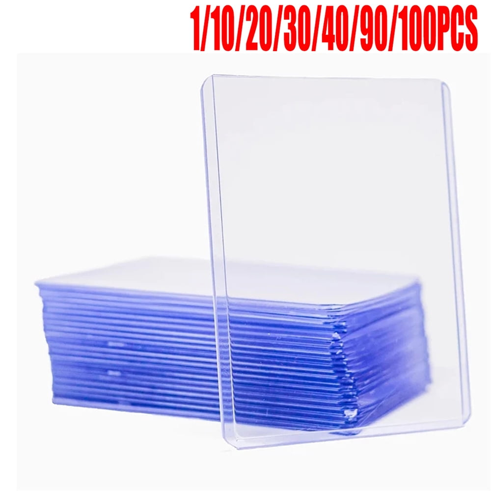 100-200Pcs Trading Card Sleeves Hard Plastic Case Holder Baseball Cards -  3x4