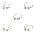 thumbnail image 1 of yingyy 1/2/3/5 2 Pièces Rideau Tieback Ronde Polyester Remplacement Simple Style Ménage Cuisine Parasol Drapé Fixation Fixation Argent 5PCS, 1 of 6