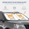 thumbnail image 3 of Kdxio Prince Corgi Dog Print 2-Piece Sun Shade Front Windshield - Foldable Car Front Window Sunshades For Most Sedans Suv Truck, 3 of 6