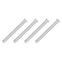 4Pcs 5/16" x 4" Single Hole Clevis Pins, 304 Stainless Steel Flat Head Pins