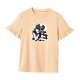 thumbnail image 3 of Camiseta para mujer verano señoras cómoda y elegante cuello redondo camiseta básica corta S, 3 of 7