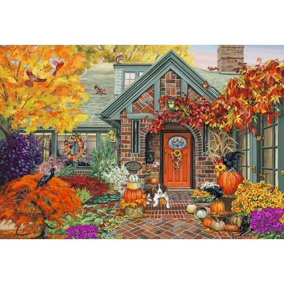 Cozy Autumn Jigsaw Puzzle 100 Piece by Vermont Christmas Company