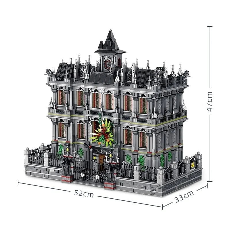 General Jim’s Toys & Bricks Lunatic Asylum Hospital, Modular Building Blocks Set – 3 Levels