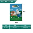thumbnail image 3 of MIFFY -bandera de jardín temática. Regalo perfecto para fans, amigos y familiares, ideal para actividades al aire libre y decoración de fiestas.28CM*45CM, 3 of 5