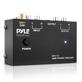 Preamplificador Phono Para Tocadiscos - Compacto, Negro, Entrada/salida RCA, Compatible Con Sistemas MM, 12V