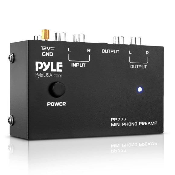 Preamplificador Phono Tocadiscos Pyle Output PP777 Mini Electronic A