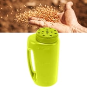 Minzimin 1Pcs Hand Held Spreader, Adjustable Hole Handheld Fertilizer Spreader Shaker for Seed, Salt, Ice , and Fertilizer