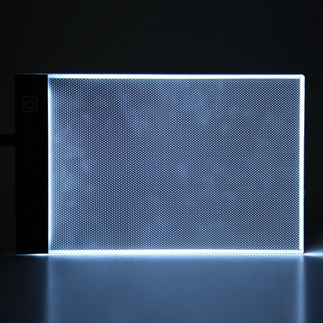 Rdeghly Portable Tracing Light Box,A5 USB LED Copy Board 3 Level Dimming Brightness Adjustable Ultra Thin Tracing Light Box for Drawing Animation Sketching,Dimmable Light Box
